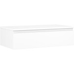 MEXEN/S - Orio koupelnová skříňka pod umyvadlo 90 cm s deskou, 1 šuplík, bílá mat 91A10-09023-1-BFC01