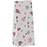 Ib Laursen Papírový sáček Flower meadow 22,5 cm – set 5 ks, růžová barva
