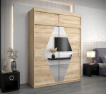 Šatní skříň Abi Bo s nástavcem Barva korpusu: Dub artisan, Rozměry: 250 cm, Dveře: Dub artisan