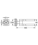 GROHE - Allure Dvojitý držák na ručníky, Cool Sunrise 40342GL1