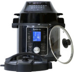 Salente ARIO černá / Multifunkční hrnec s horkovzdušnou troubou 11 v 1 / 1000W / 6 L / LCD displej / 18 programů (MHS Ario)