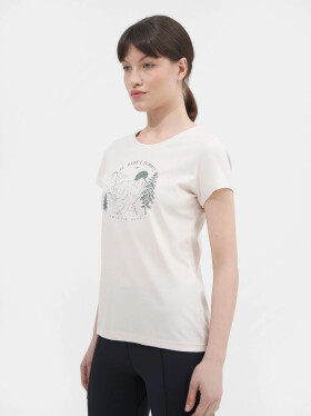 Dámské tričko organické bavlny 4FSS23TTSHF273-11S bílé 4F
