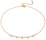 ELENYS Halo – pozlacený náhrdelník 18K žluté zlato Délka náhrdelníku: 42+5 cm / max. 47 cm