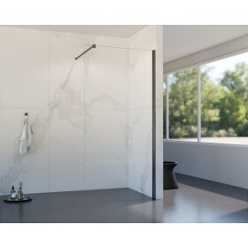 HOPA - Walk-in sprchový kout LAGOS NEW - Barva rámu - Grafit, Rozměr A - 150 cm BCLAGO15GCN