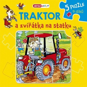 Traktor a zvířátka na statku – Knížkové puzzle - Pavlína Šamalíková