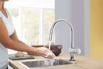 GROHE - MintaTouch Elektronická dřezová baterie s výsuvnou sprškou, chrom 31358002