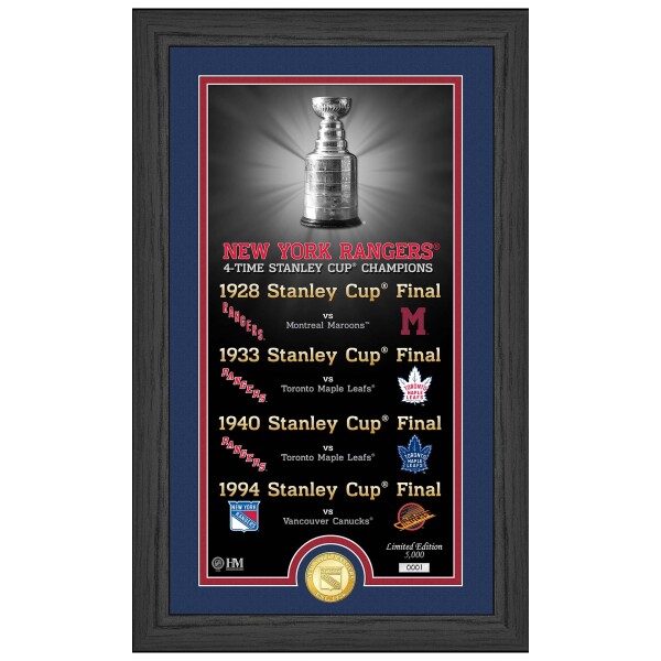Obraz New York Rangers NHL Stanley Cup Legacy Bronze Coin