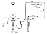 HANSA - Electra Termostatická elektronická umyvadlová baterie, bateriové napájení, Bluetooth, matná černá 9210221933