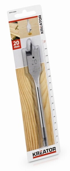 PowerPlus KRT010808 - Plochý vrták do dřeva 20 x 152 mm