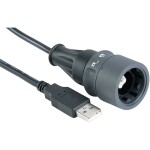 Schlegel Vestavný konektor USB 2.0 typ A, dvojitý zásuvka, vestavná RRJ_2USB 2x USB zásuvka typu A ⇔ 2 x USB zástrčka typu A RRJ_