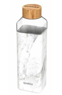 Quokka Skleněná láhev na vodu Storm marble 700 ml (Q40020)