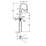 GROHE - Essence Dřezová baterie s flexibilním ramenem s přepínačem, kartáčovaný Hard Graphite 30294AL0