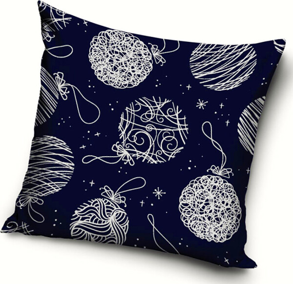 Povlak na polštářek Vánoční Baňky s Ornamenty