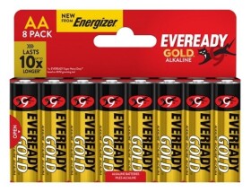 Alkalické tužkové baterie AA 8ks - Eveready Gold