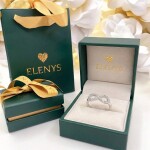 ELENYS Infinity – stříbrný rhodiovaný prsten se zirkony, Ag 925/1000 Velikost: 6 (EU: 51-53)