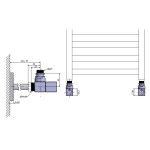 SAPHO - CUBE připojovací sada ventilů ruční rohová, nerez mat CP4510S