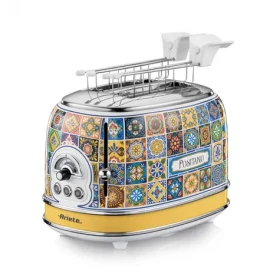 Ariete Positano modrá, žlutá / Toustovač / 2 topinky / 810 W / displej (00C01550PAR0)