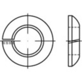 TOOLCRAFT 147240 pérová podložka vnitřní Ø: 22.5 mm DIN 74361 pružinová ocel galvanizováno zinkem 100 ks