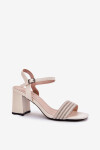 Sandály na podpatku model 213018 Step in style 39