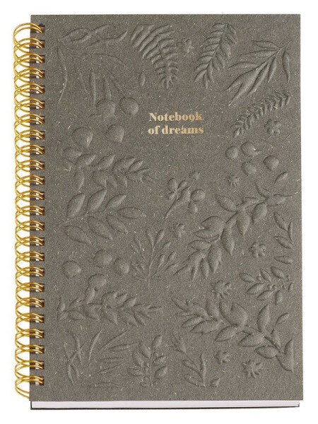 Miquelrius poznámkový blok British Bloom - olivový A5