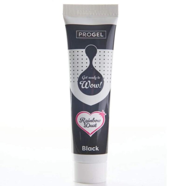 Rainbow Dust ProGel® Gelová barva Black 25g