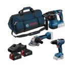 BOSCH 0615A50094 / Aku sada GSR 18V-65 GBH 18V-22 GWS 18V-8 / 2x Aku 4.0 Ah / taška / nabíječka (0615A50094)