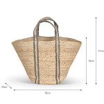 Garden Trading Jutová taška Market Blue, přírodní barva, textil