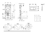 GEBERIT - Duofix Set předstěnové instalace, kompaktního klozetu Gaia a sedátka softclose, tlačítko Sigma30, bílá/bílá mat SANI11CA3149B