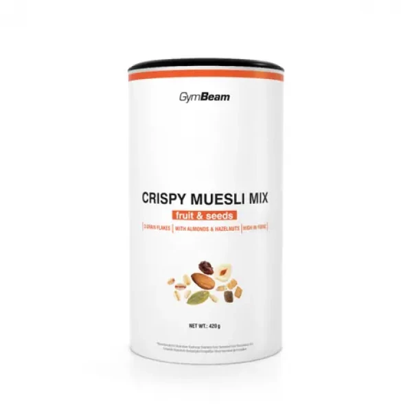 Křupavá směs müsli - GymBeam (ovoce a semínka, 420 g) (49777-3-420g-fruit&seeds)