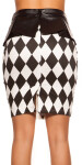 Sexy KouCla pencilskirt w.peplum a.diamonddesign barva blackwhite velikost