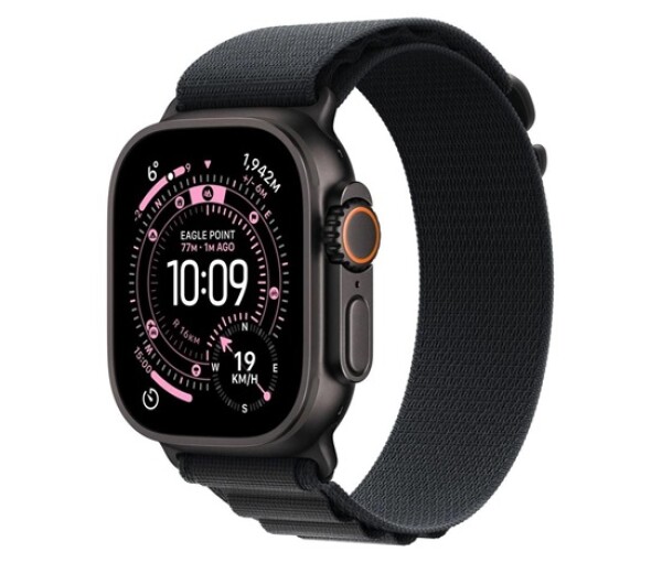 Apple Watch Ultra 3 GPS + Cellular 49mm Black Titanium Case with Black Alpine Loop - Large EDF_1218977