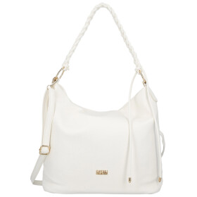 Moderní dámská koženková kabelka na rameno Bonnie, bílá
