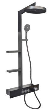 RAV Slezák - NIL - Sprchový systém s vodovodní baterií, Metal Grey NL055.5MG NL055.5MG