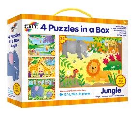 Džungle puzzle krabici