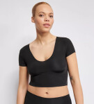 Dámský top ZERO Feel 2.0 Crop top BLACK černý 0004 SLOGGI BLACK