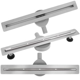 REA - Odtokový žlab FILO Nickel Brush 80 KPL-G6802
