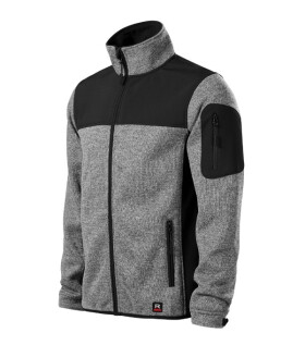Casual softshellová bunda pánská knit light gray L