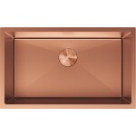 MEXEN - Trixo ocelový dřez 1-bowl 750 x 440 mm, měď 6415751000-65