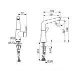 HANSA - Designo Umyvadlová baterie s otočným výtokem, chrom 51492283