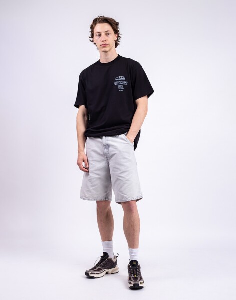 Carhartt WIP Single Knee Short Black chalk wash 33