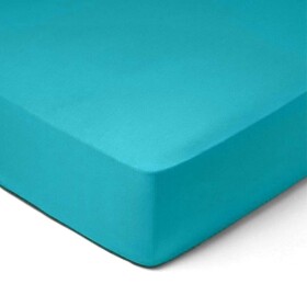 DekorTextil Jersey napínací prostěradlo tyrkysové ROZMĚR: (š/d/v) 120 x 200 x 20 cm