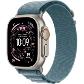 Apple Watch Ultra 3 (2025) GPS+Cellular 49mm Titanové tělo - Světle modrý alpský tah (L) / 165-210mm (MEWP4QC/A)