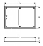 GEBERIT - Setaplano Instalační rám pro sprchové vaničky, 1200x1200 mm, pro 8 patek 154.490.00.1