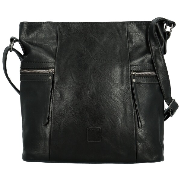 Trendy dámská koženková crossbody kabelka Nanya, černá A