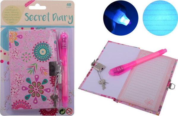 Diář se zámečkem a propiskou - Johntoy