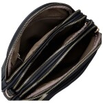 Trendy dámská koženková crossbody kabelka Glafira, tmavě modrá