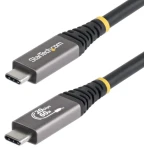 StarTech USB-C USB4 černá / Kabel / 20 Gb/s / DP2.1 / 4K/120Hz / 60W nabíjení / 3 m (CC3M20GUSB4CX)