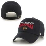 47 Brand Pánská Kšiltovka Chicago Blackhawks 2015 Stanley Cup Champions Six-Time Champs Clean-Up