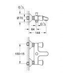 GROHE - Costa S Vanová baterie, chrom 25483001