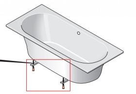 Laufen - Pro Nohy k vaně H2961680000001